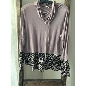 Unique Cowl Neck Lightweight Top